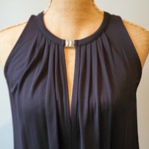 NWT Sleeveless Black H&M Blouse with Gold Detail